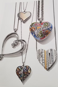 Heading From the Heart necklaces